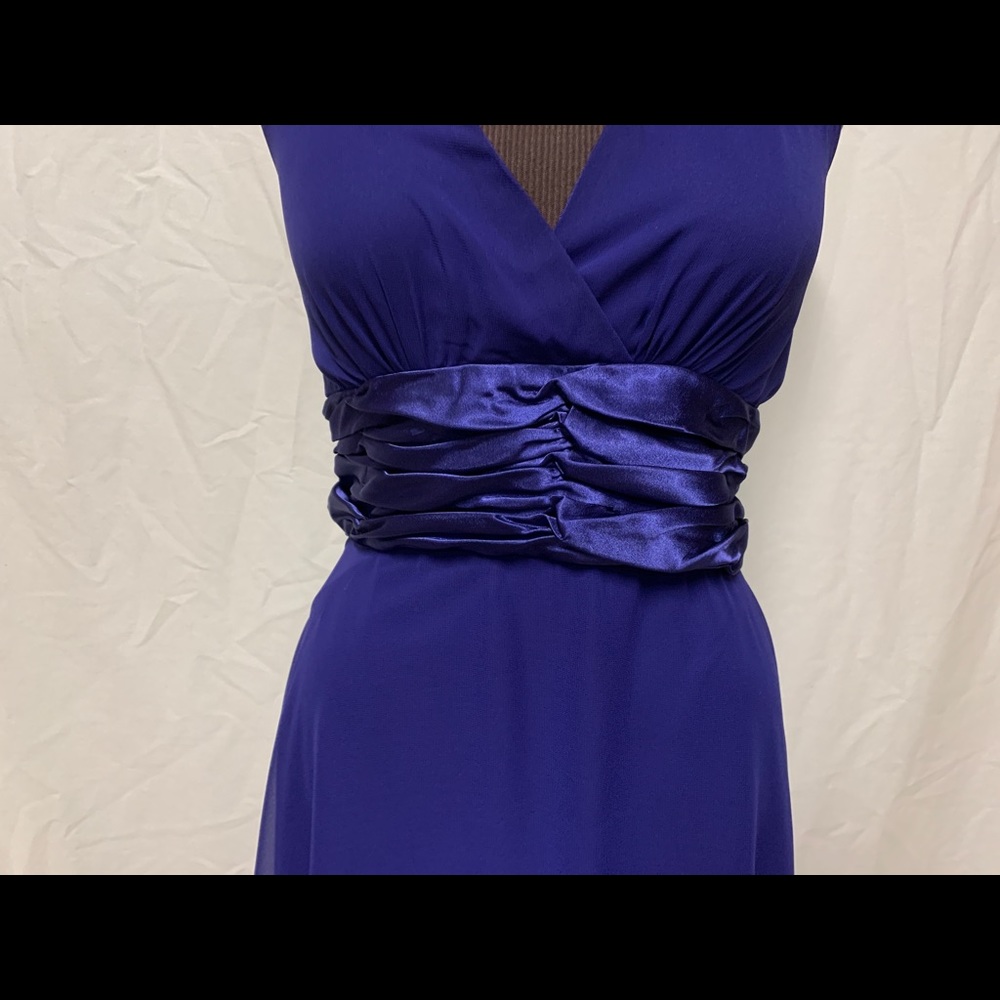 Mable Royal Blue Halter Mini Dress